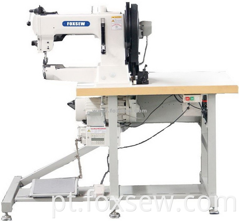 Bed de cilindro Extra Pesout Service Triple Feed Machine para estofamento de couro e correias